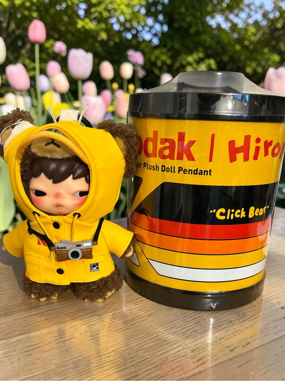 Kodak x Hiro Click Bear Yellow Plush Doll Pendant